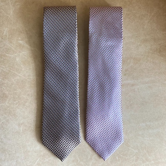 Set of Two MICHAEL KORS Men's Ties Office Classic Minimalist Designer - Picture 1 of 6